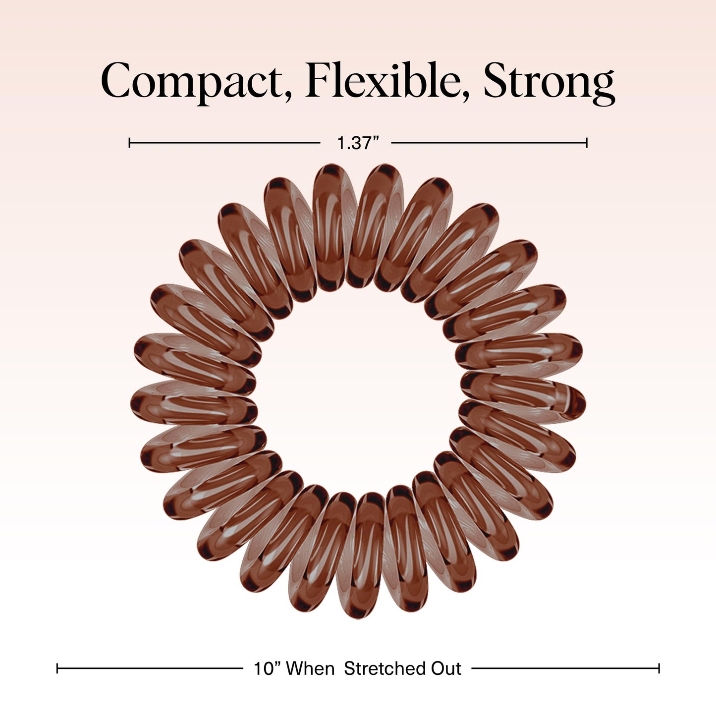 Waterproof telephone cord style hair bands for gym and swimming.