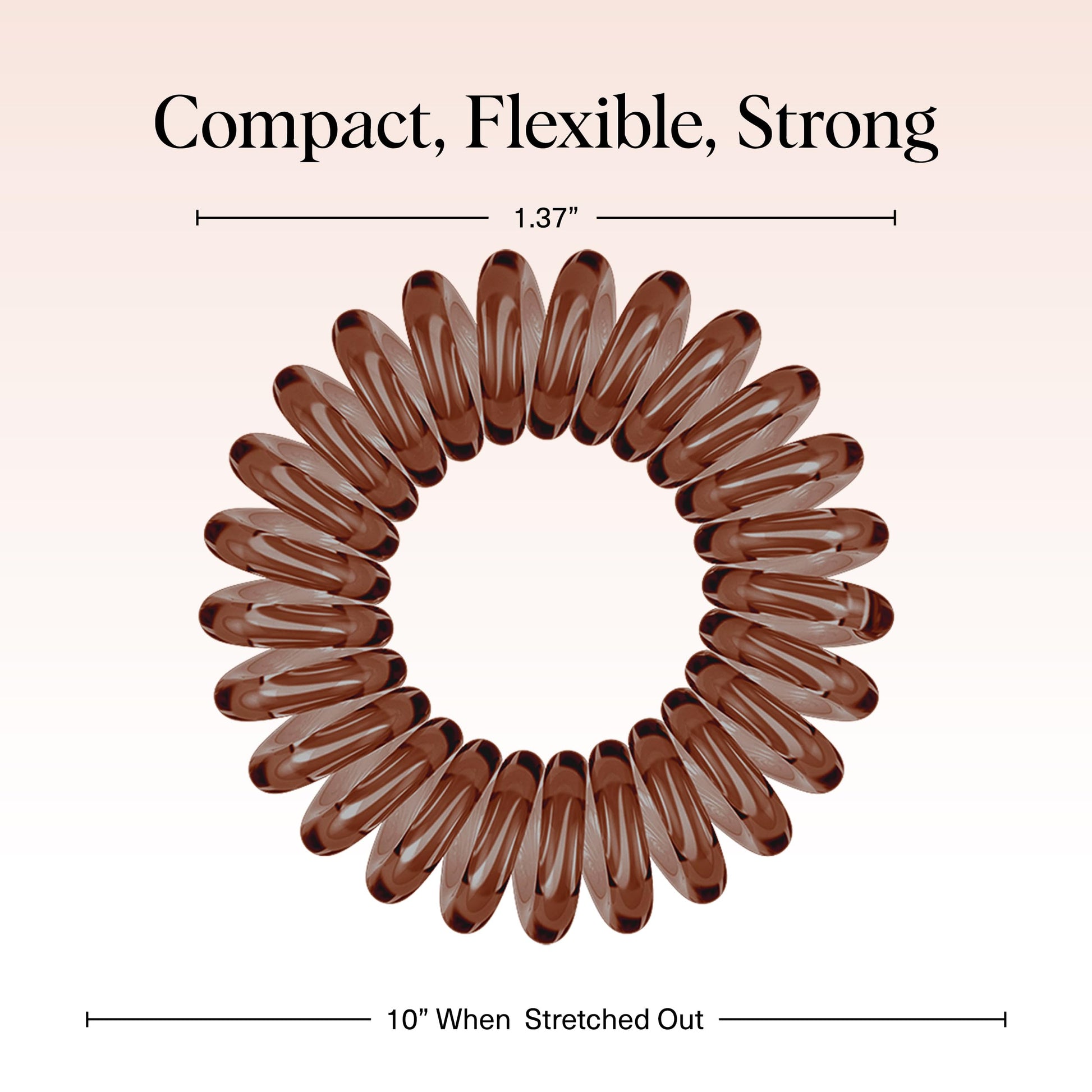Waterproof telephone cord style hair bands for gym and swimming.