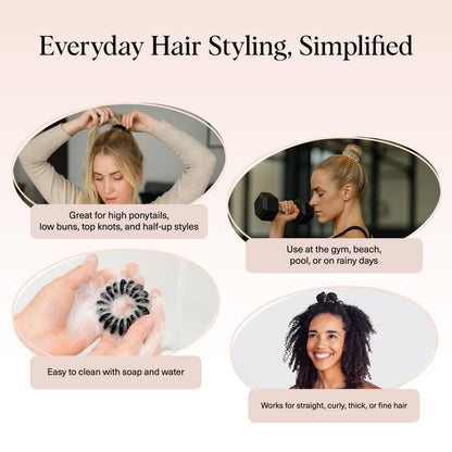 Dent free Kitsch hair accessories preventing kinks and headaches.
