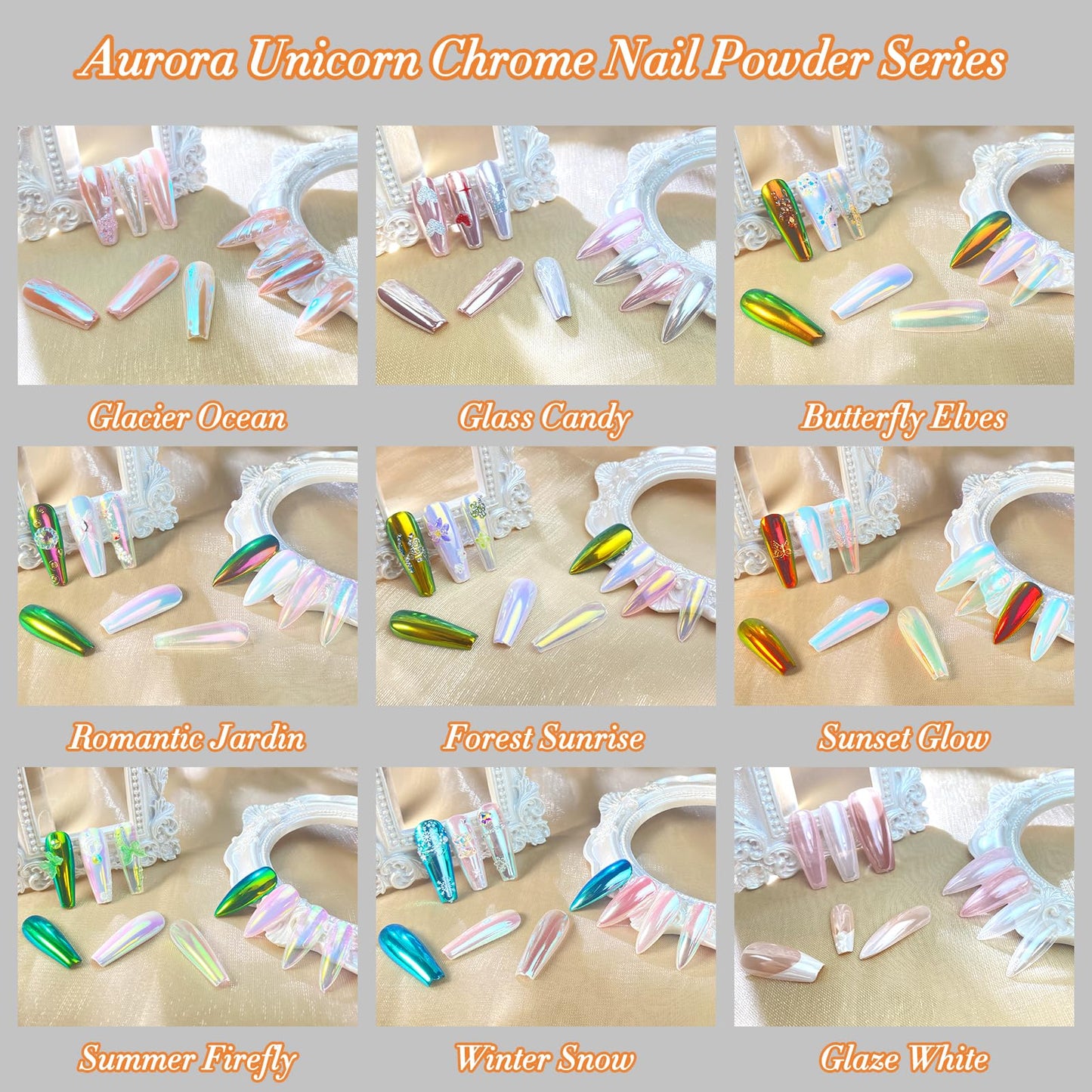 Authentic FNNZ nail art powder packaging