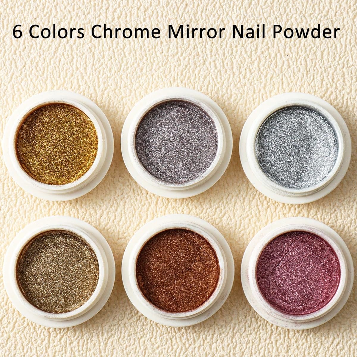 Sutozmiwe nail art powder set in individual containers
