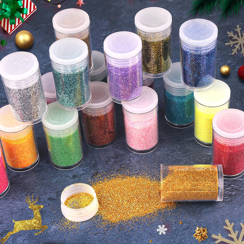 Detailed shot of ultra fine glitter texture and shimmer effect