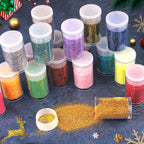 Detailed shot of ultra fine glitter texture and shimmer effect