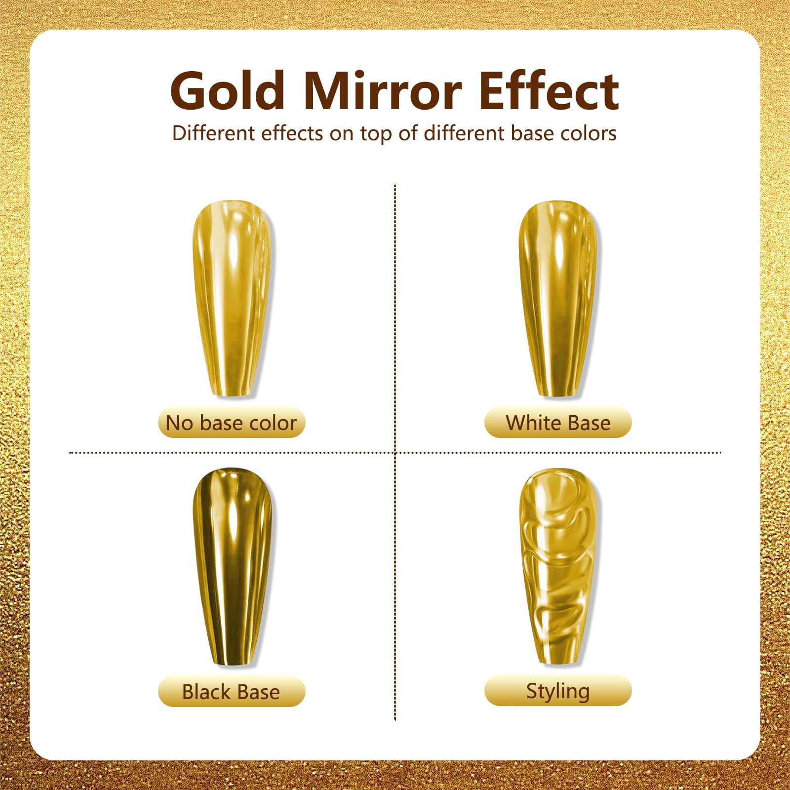 Vonrui holographic mirror powder packaging and branding