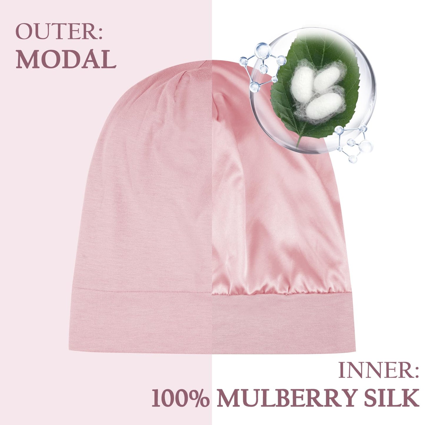 Olesilk toddler hair bonnet side profile showing adjustable strap