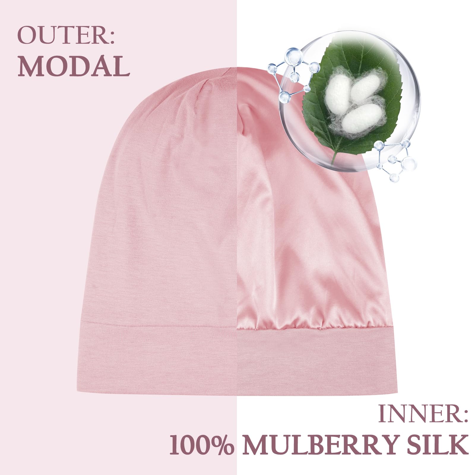 Olesilk toddler hair bonnet side profile showing adjustable strap