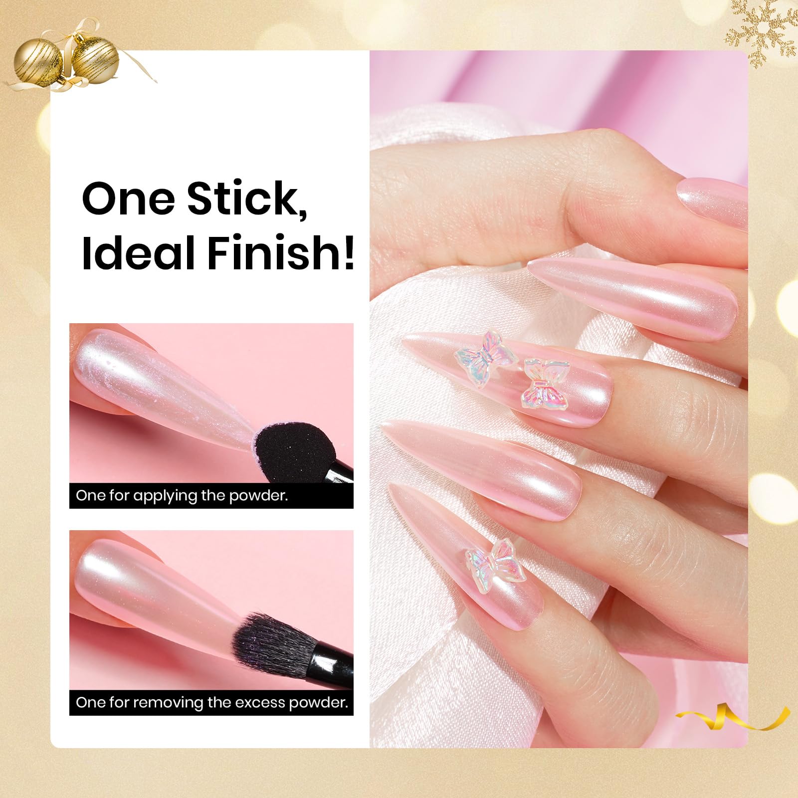 Beetles gel polish nail art design examples