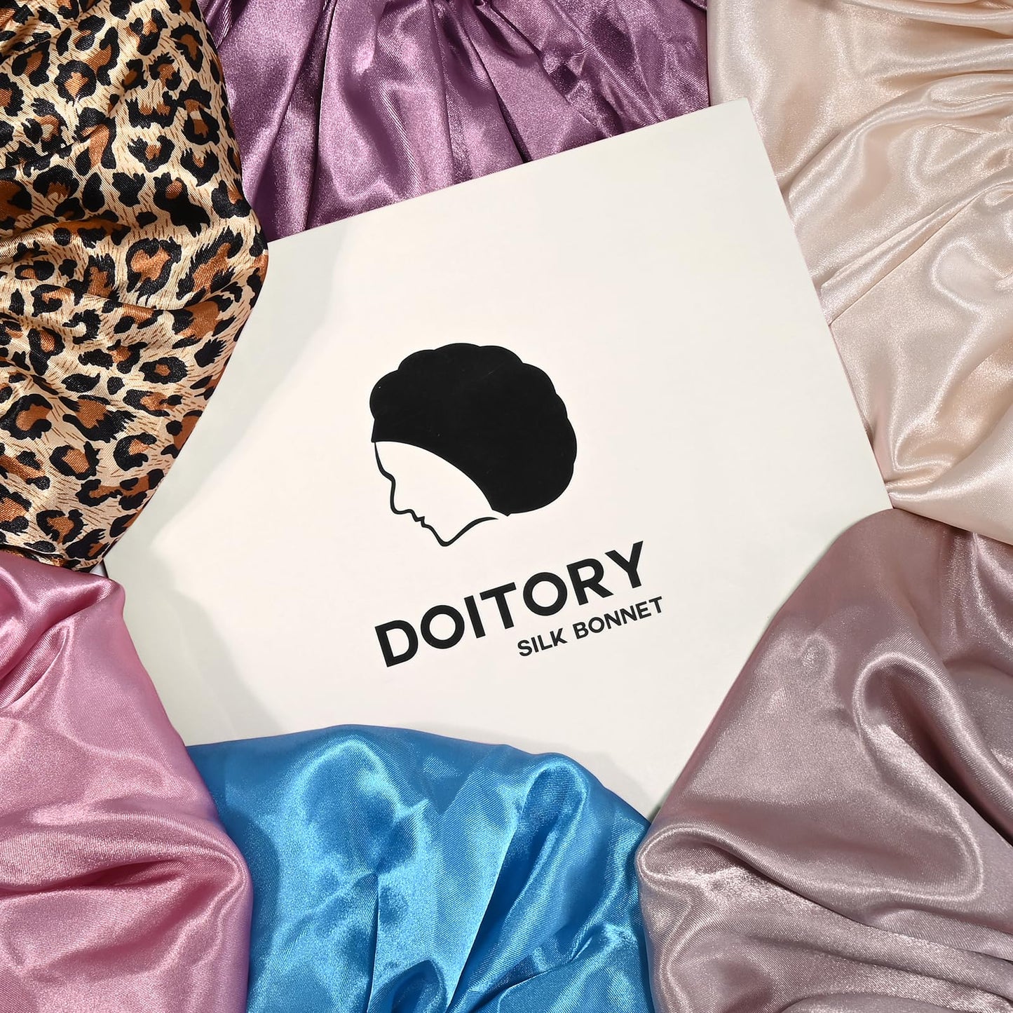 Doitory USA imported luxury hair care bonnet packaging and product overview.