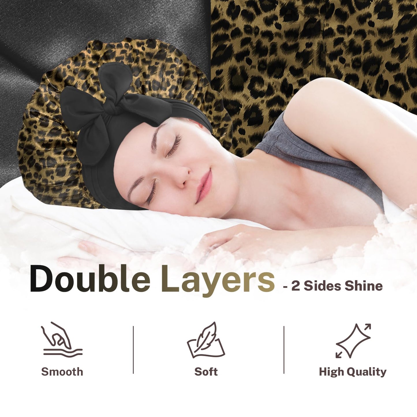 Bonnet Queen satin bonnet folded showing material quality