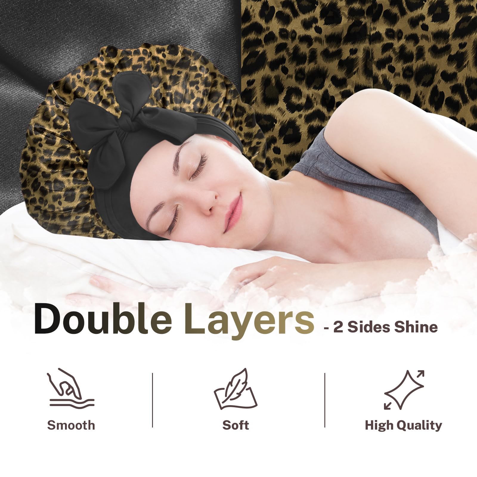 Bonnet Queen satin bonnet folded showing material quality