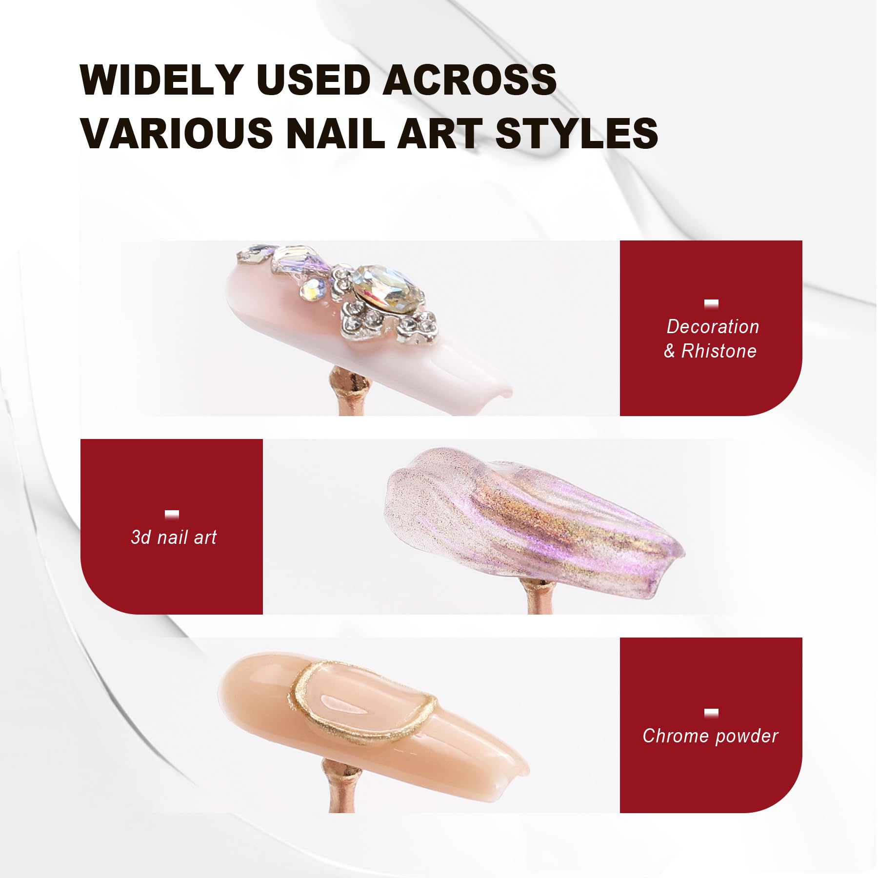 Applying crystals to nails with Magycat rhinestone glue