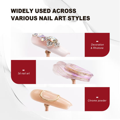 Applying crystals to nails with Magycat rhinestone glue