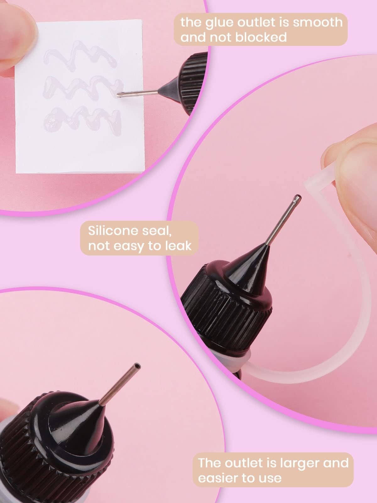 Ebanku nail glue gel for 3D charms and crystal application