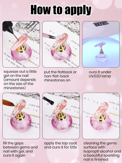 Authentic Ebanku USA imported nail art glue gel packaging