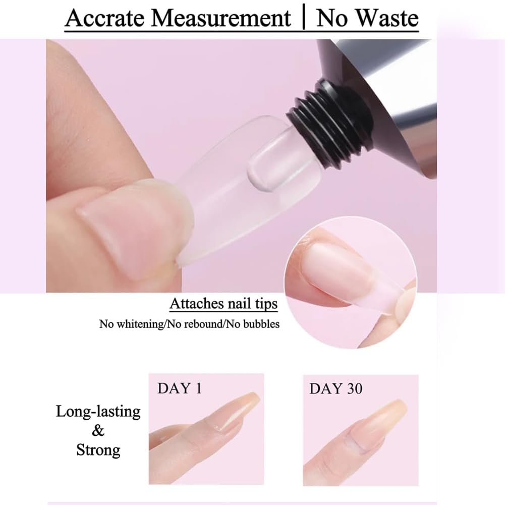 HandoraNails solid nail glue tube and portable UV lamp kit