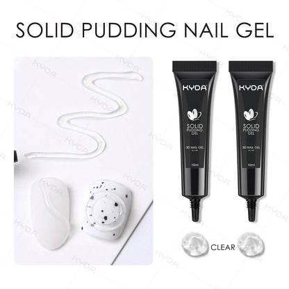 Kyda 3-in-1 nail art gel application on fingernails