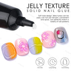 3D sculpted floral nail art design using KYDA gel