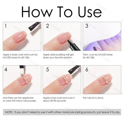 Professional nail art created using Kyda sculpting gel