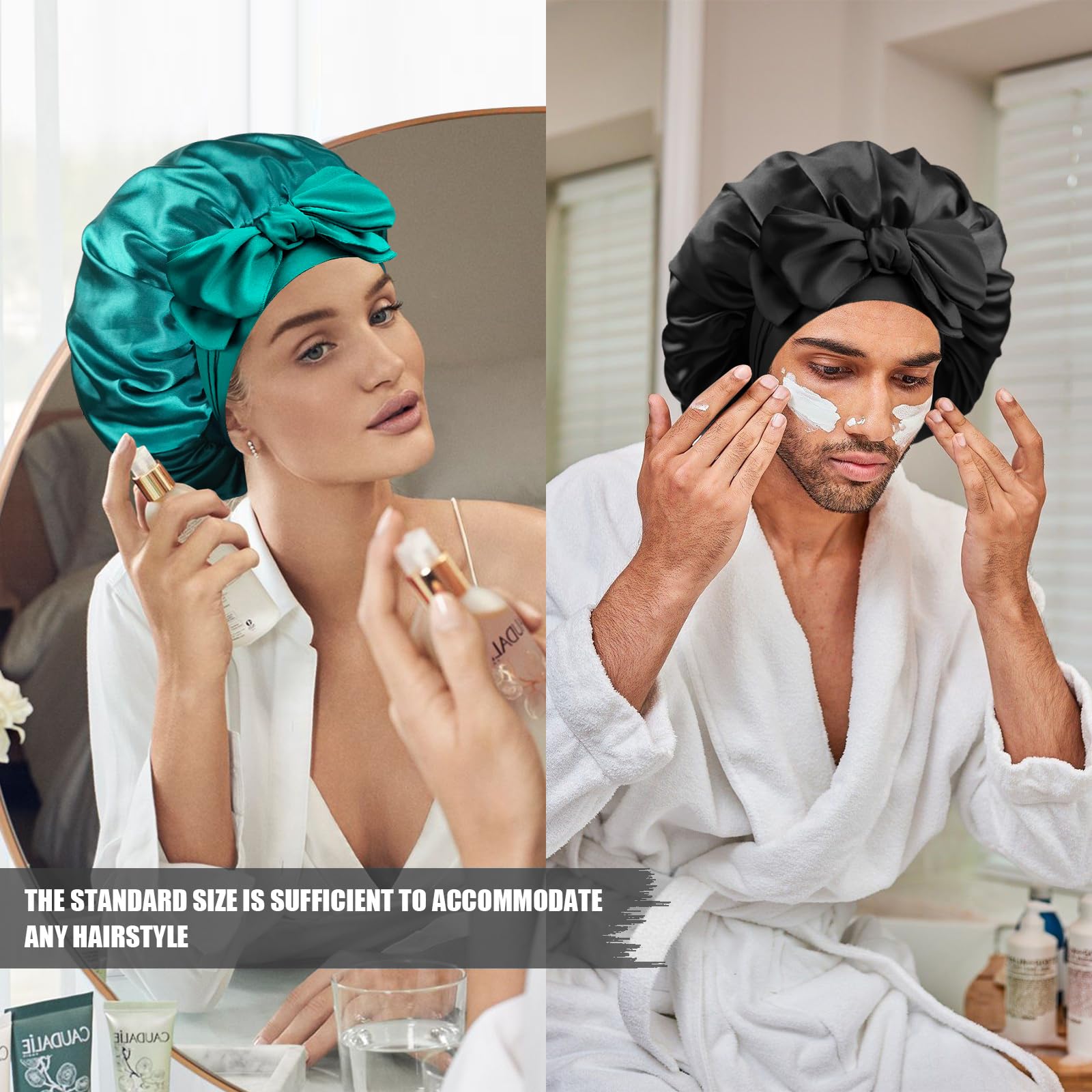 Doitory premium anti friction sleeping bonnet for preventing hair breakage