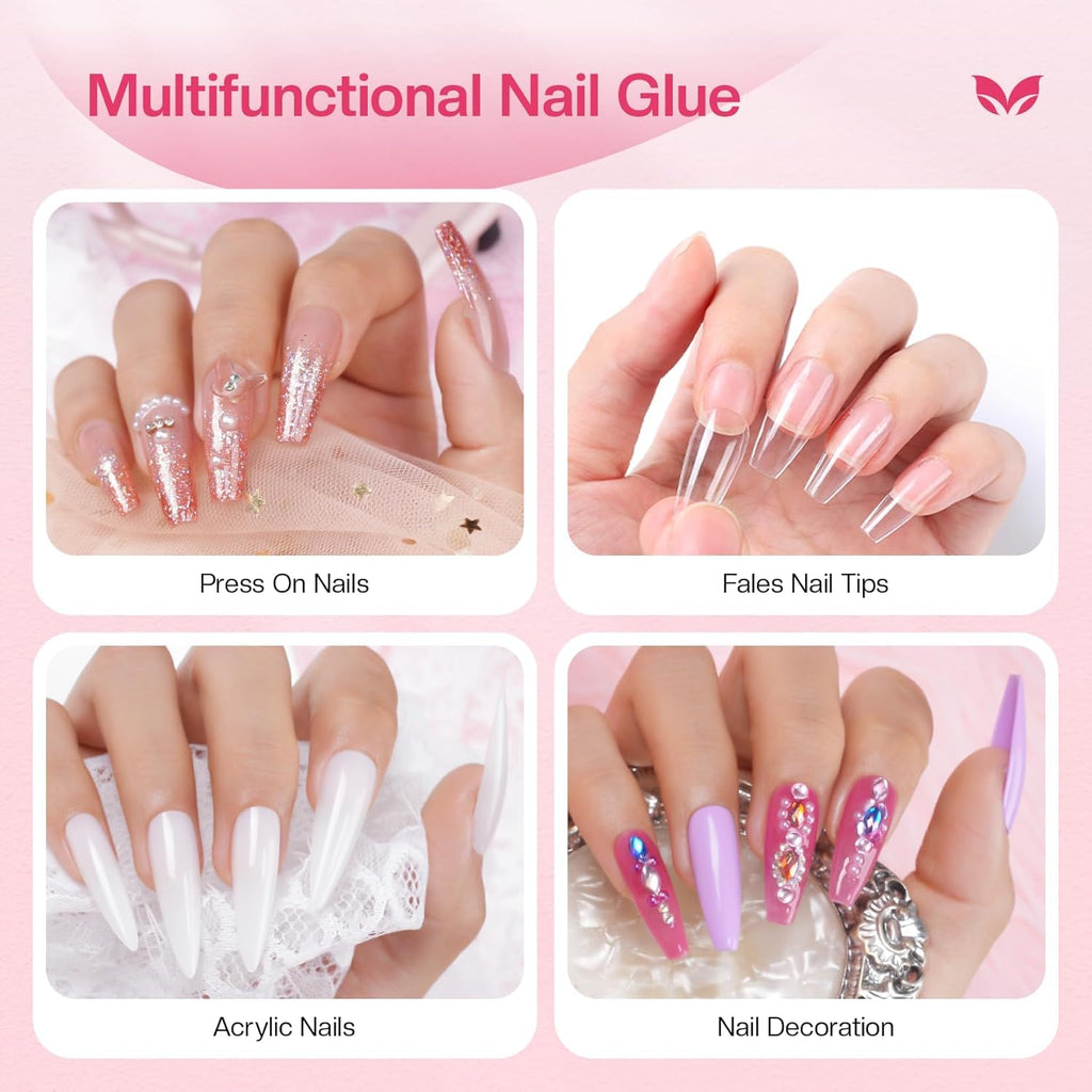 Step by step application guide for fake nail repairs