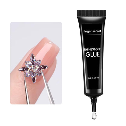 Detailed texture of MustuVerve rhinestone glue gel