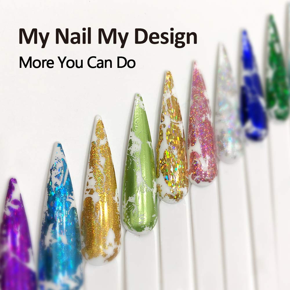 Silicone applicator pen for nail art foil placement