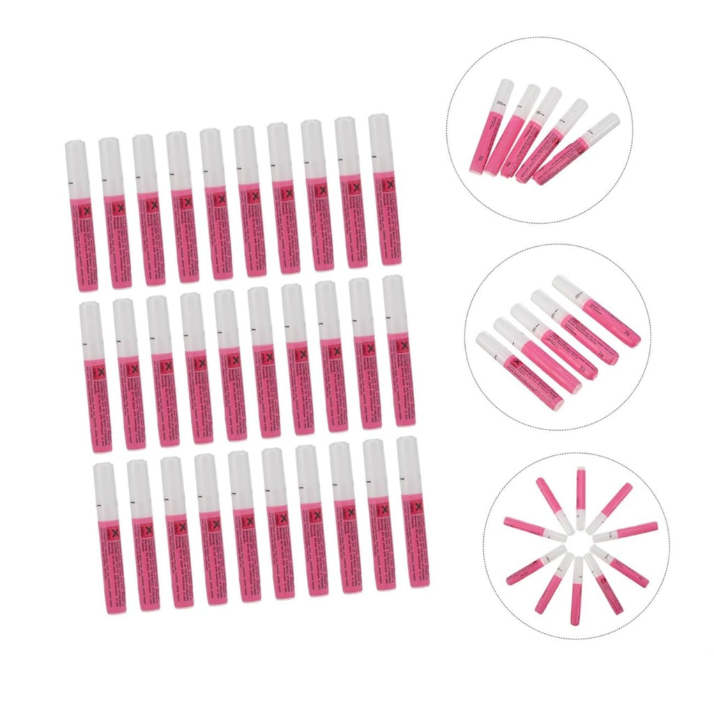 Side profile of Ipetboom pink-bodied nail art glue bottle