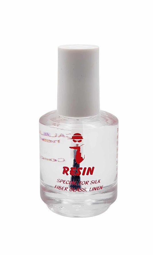 Close up of Hollywood Resin Glue 15ml brush applicator