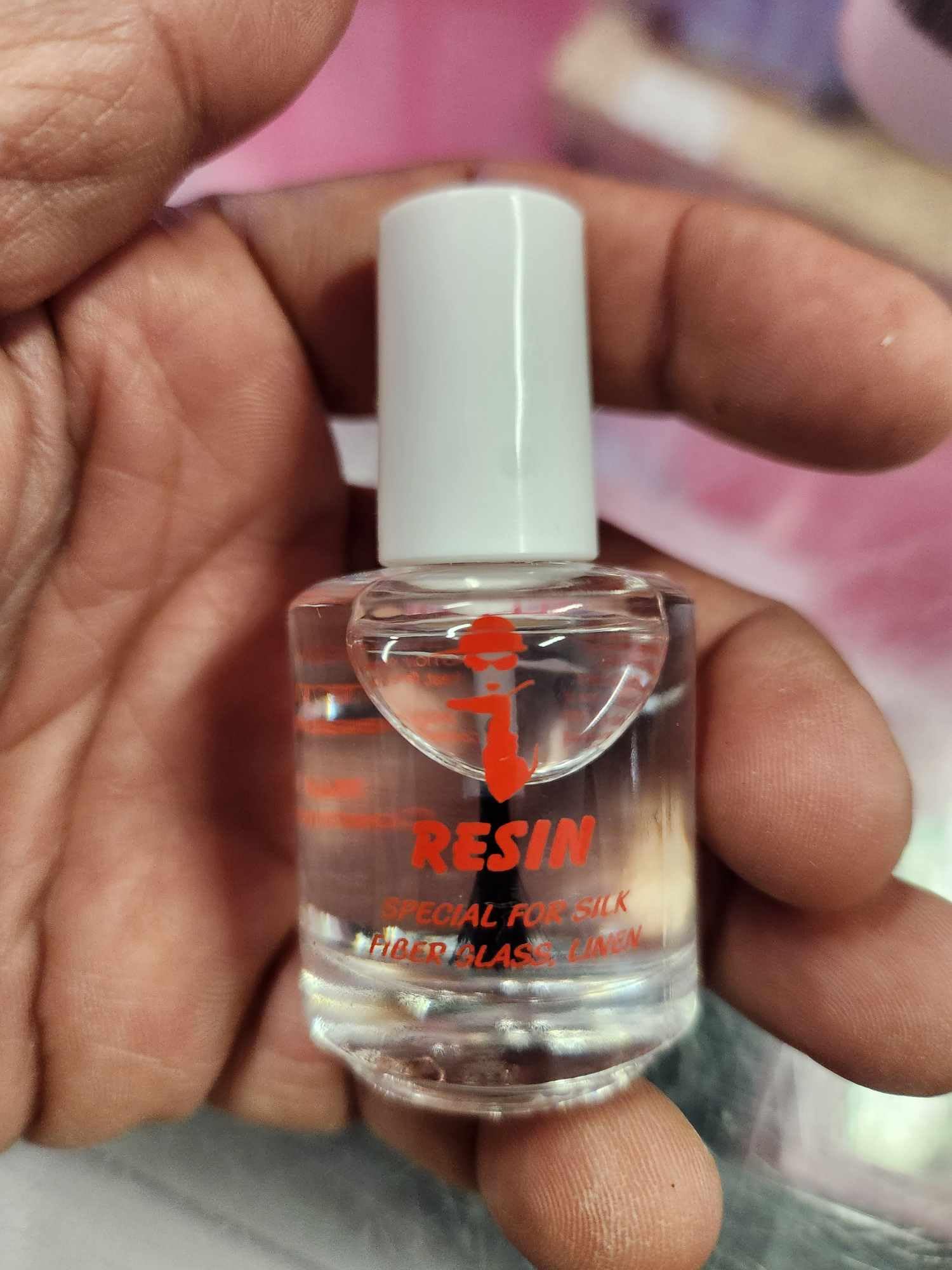 Extravaganza Nails brush on glue bottle side profile