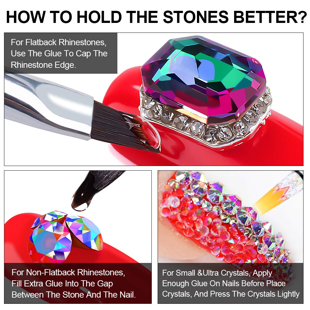 LED glue brush tools for nail art