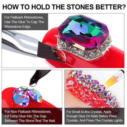 LED glue brush tools for nail art