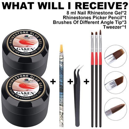 Full GA&EN Nail Art adhesive set components