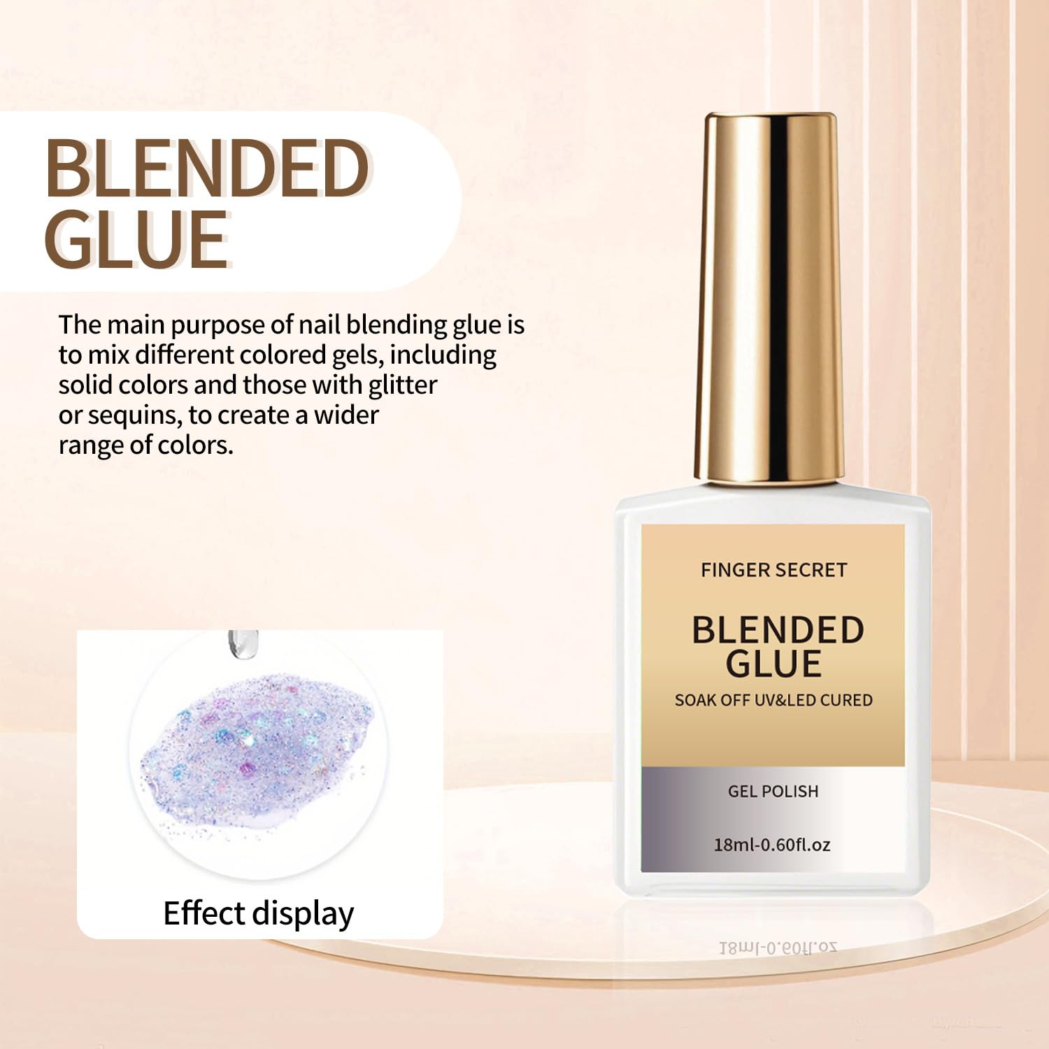 Finger Secret nail polish thinner bottle label details