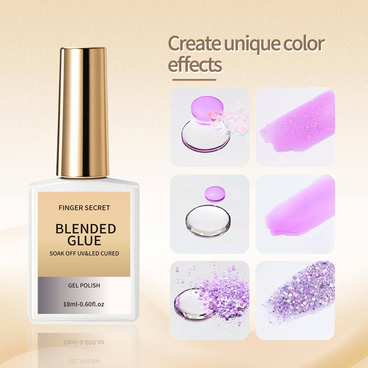 Finger Secret blending glue for ombre nail art