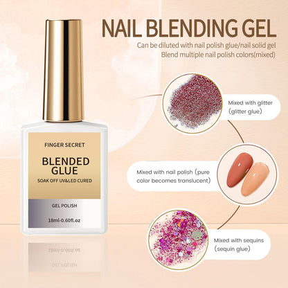 DIY nail design essential Finger Secret blended glue