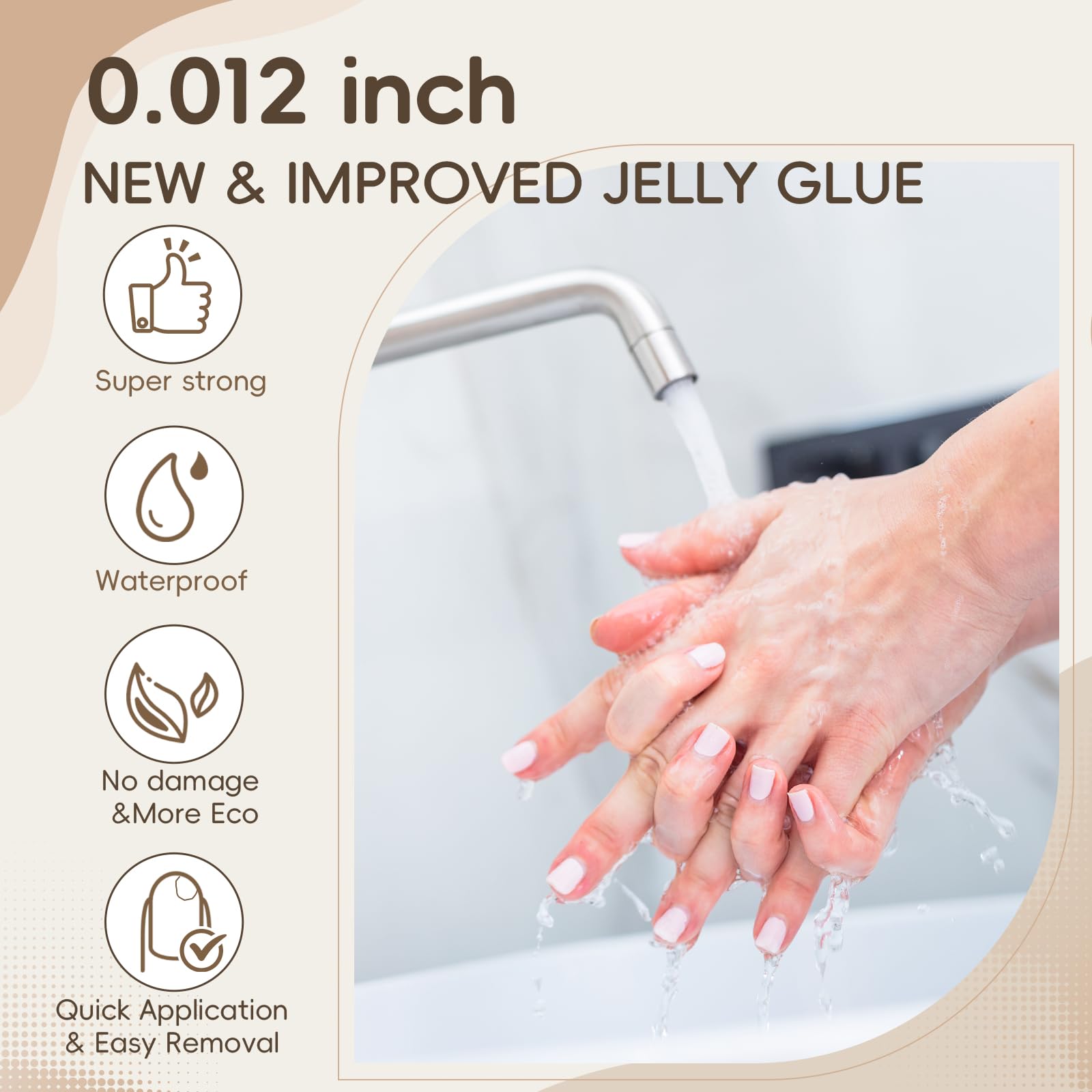 Bengong's Nails adhesive tabs showing 12 different sizes