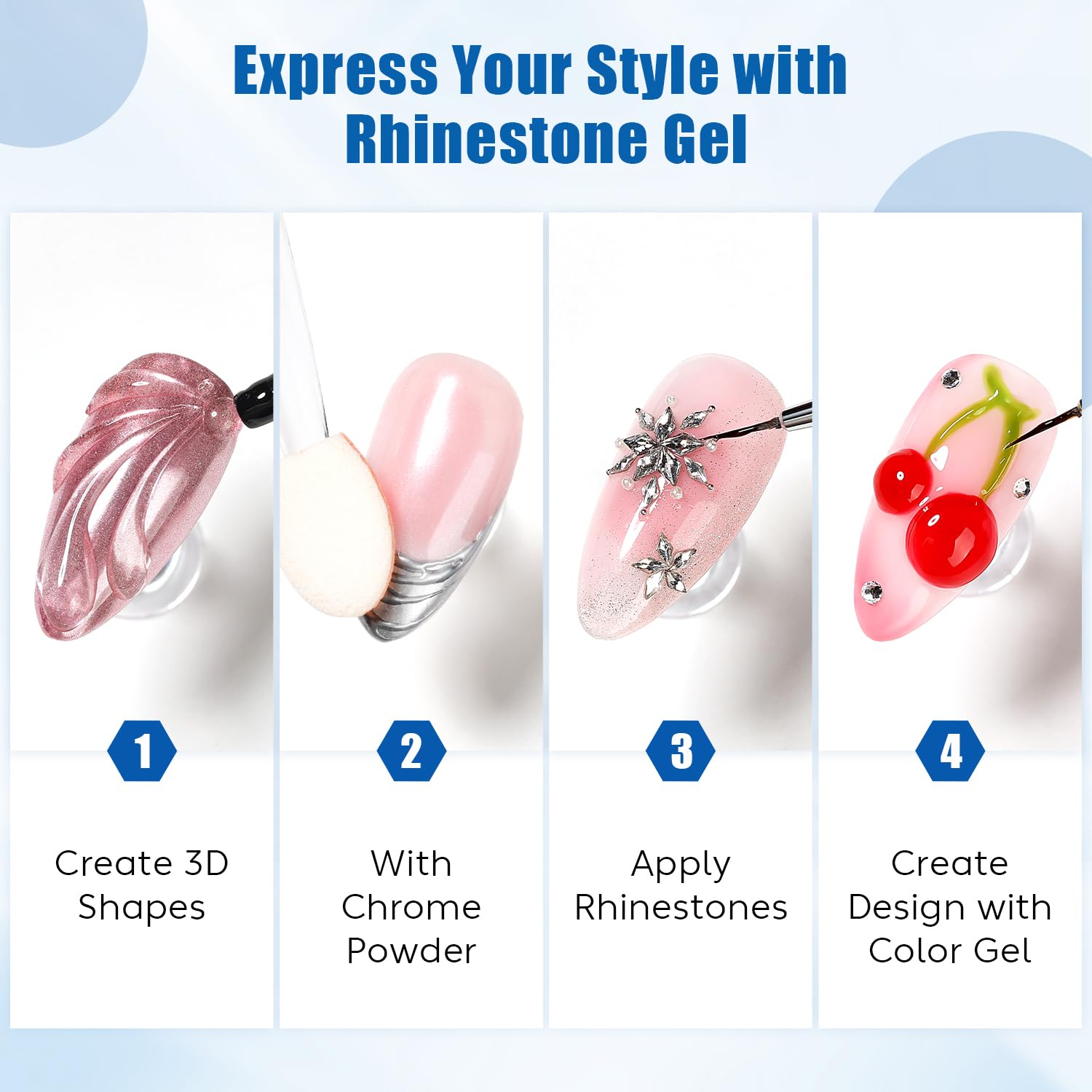 Nicedeco nail gem glue for professional salon use