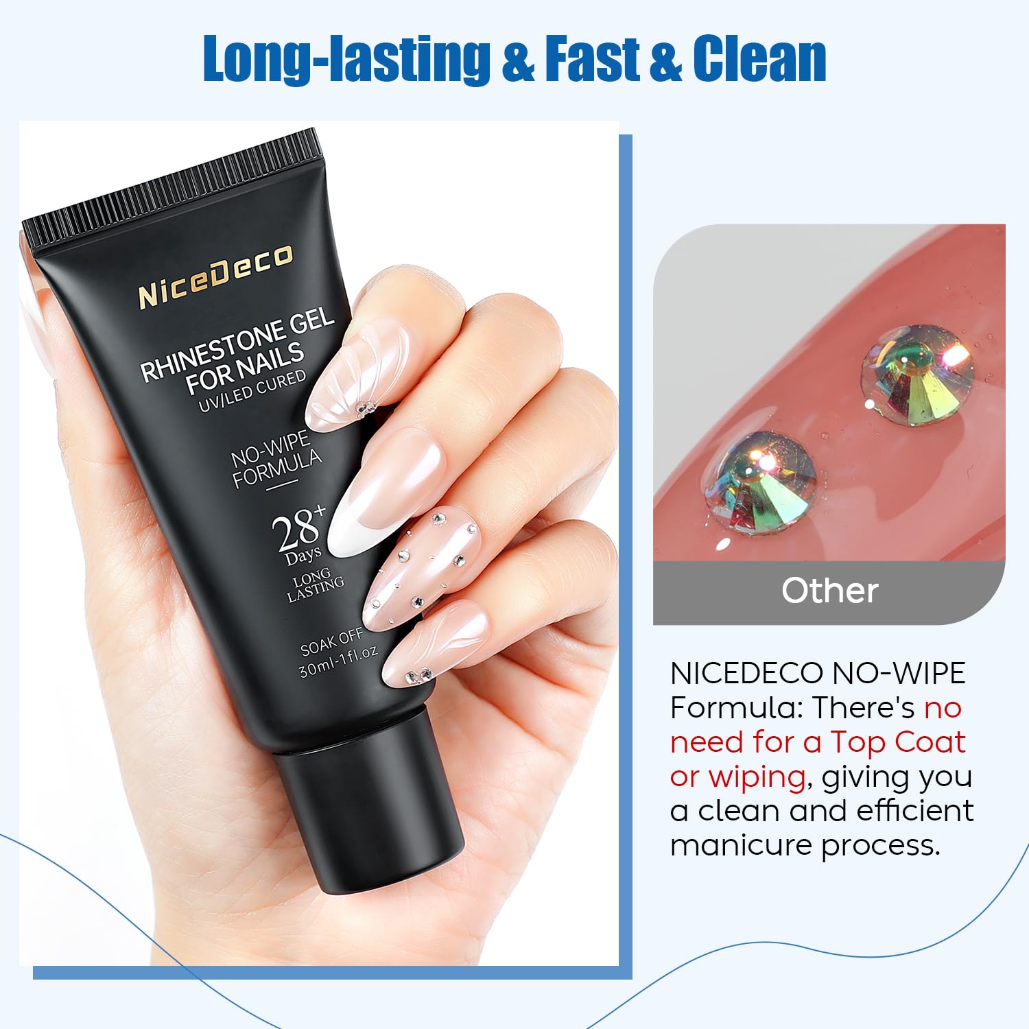 Tube of Nicedeco Rhinestone Glue for crystal stones and jewels