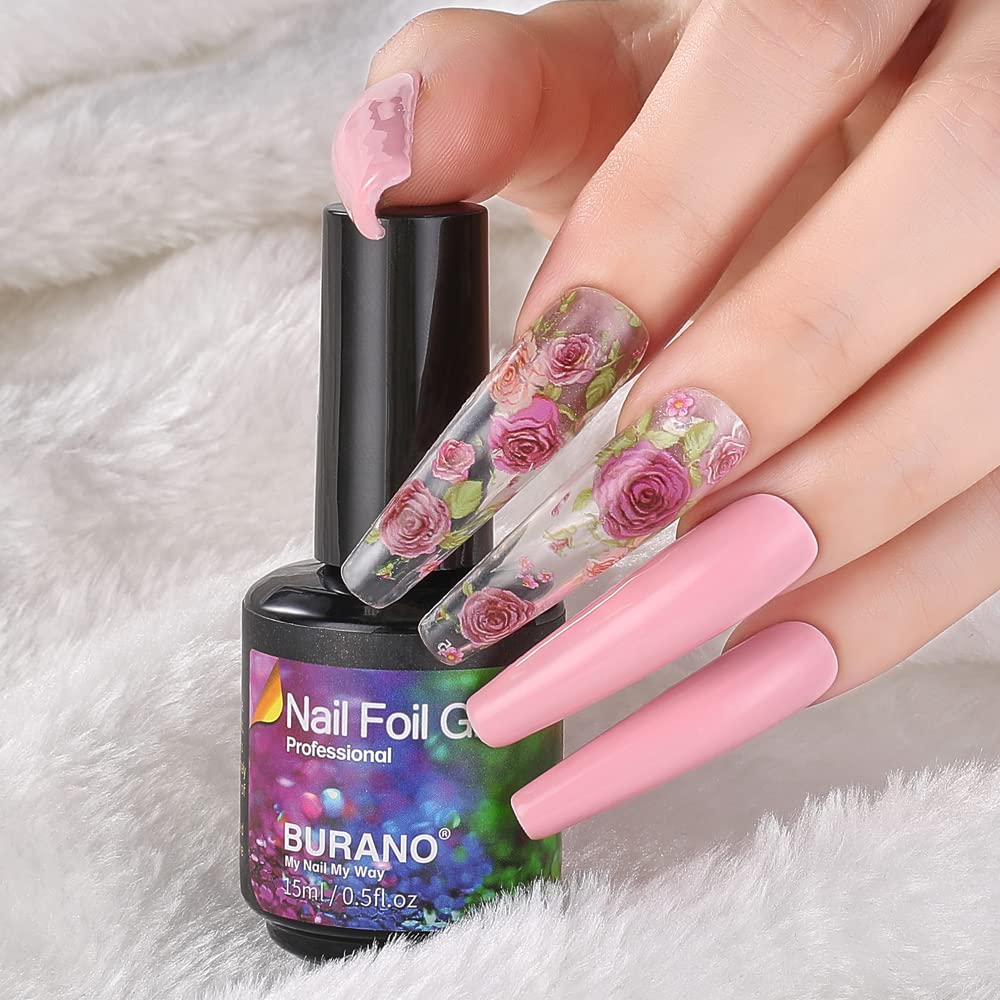 Burano foil transfer gel bottle professional nail art tool