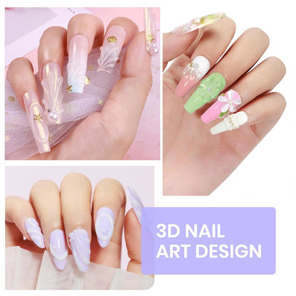 Thr3e Strokes nail sculpting kit ready for UV LED curing