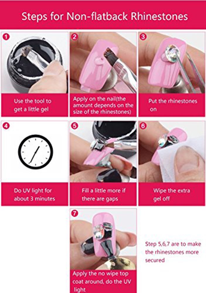 Minejin rhinestone gel kit with included application pens