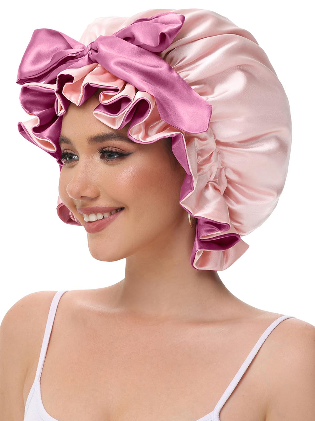 Vettres hair shower cap and sleeping bonnet packaging view