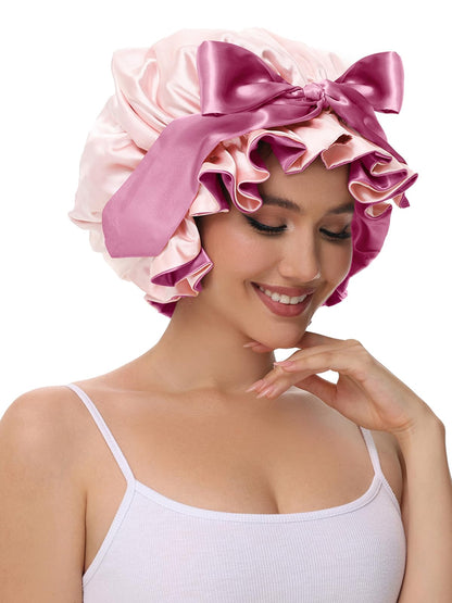 Vettres silk style sleeping cap interior double layer fabric detail