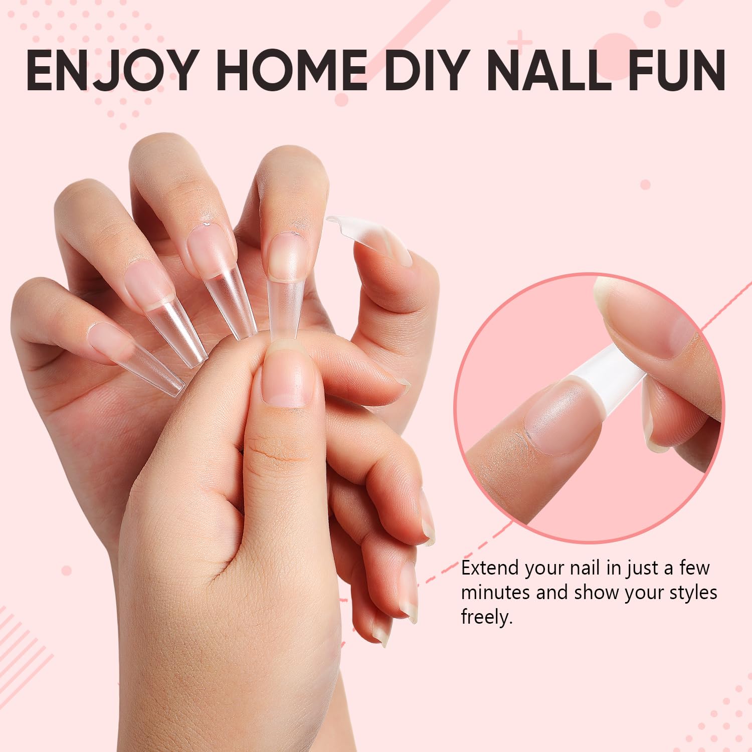 Nicedeco HEMA-free nail glue set for acrylic nails