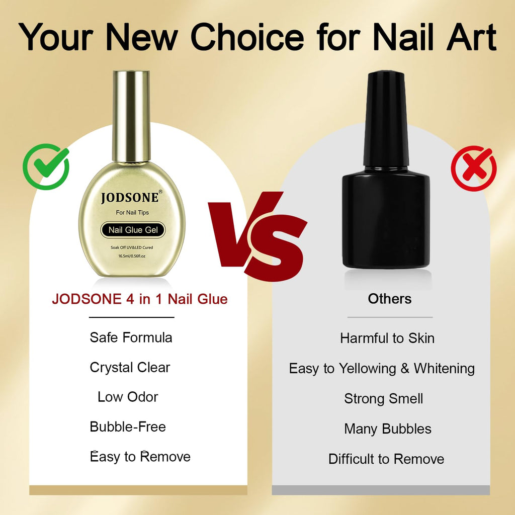Jodsone nail glue gel applicator brush detail