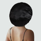 Duomodragon hair bonnet worn on curly hair