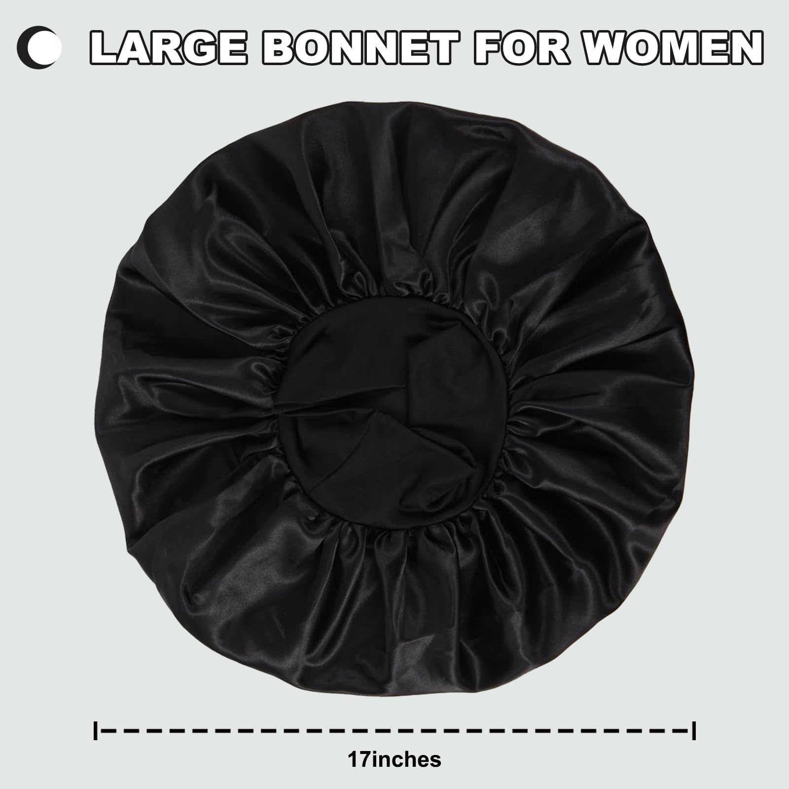 Authentic Duomodragon imported anti frizz satin hair cap for sleeping
