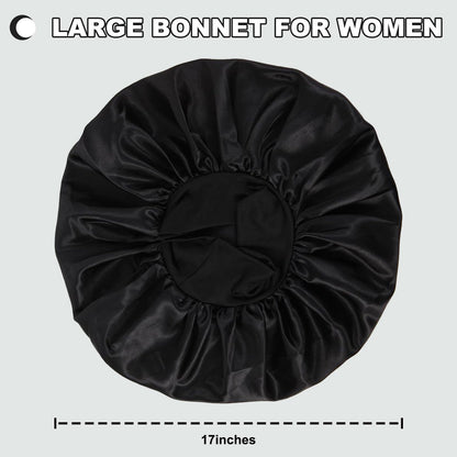 Authentic Duomodragon imported anti frizz satin hair cap for sleeping