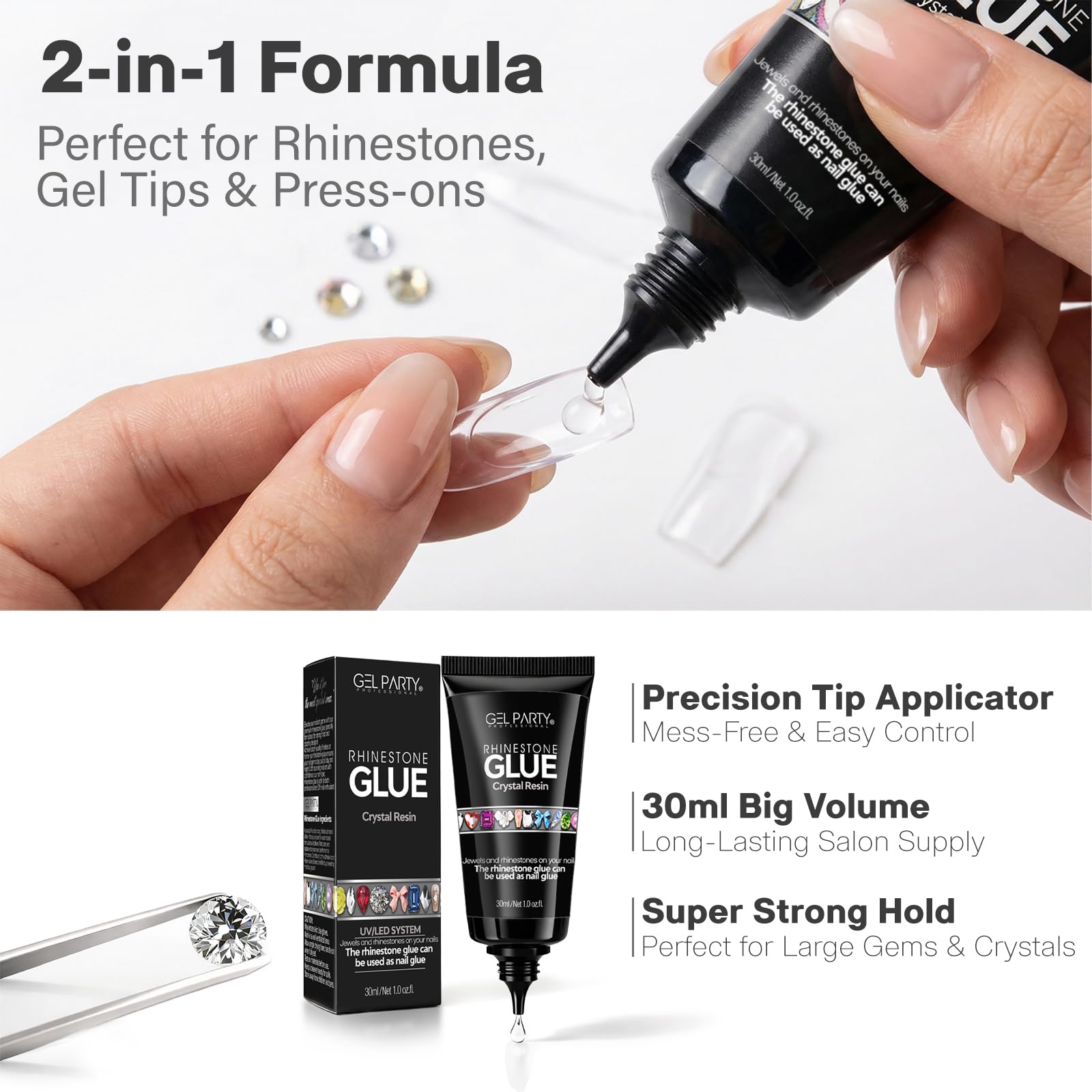 Gelparty professional nail adhesive jar packaging