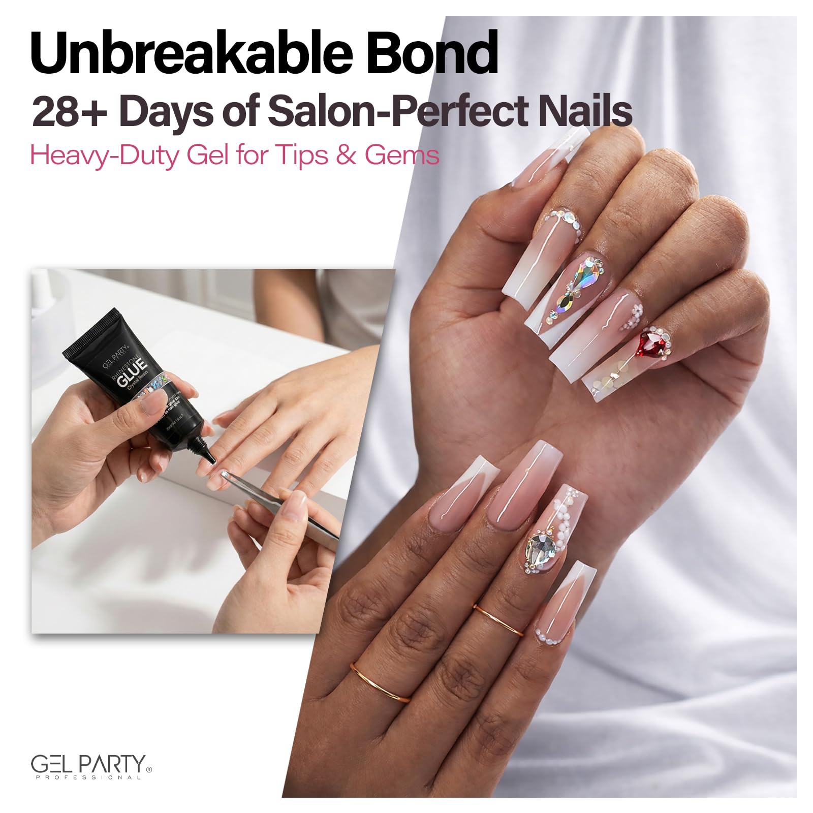 Authentic Gelparty nail glue imported from USA